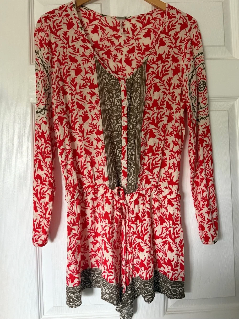 FREE PEOPLE Long-Sleeve Romper